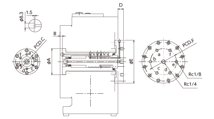 内蔵タイプ TRJ250 IN